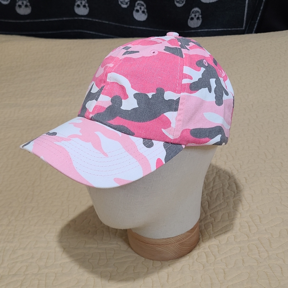 Pink Camo strapback hat - Picture 2 of 6